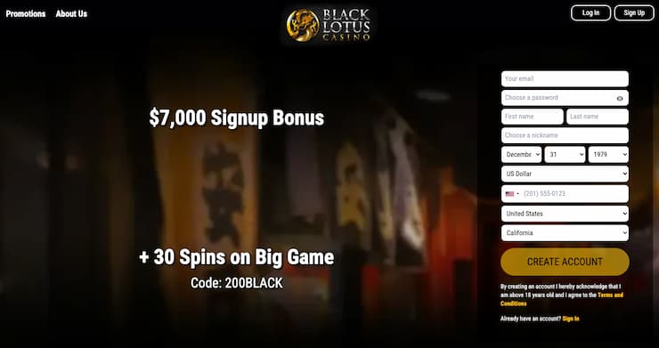 A screenshot of Black Lotus, one of the best alternatives to sweepstakes casinos for fish games.